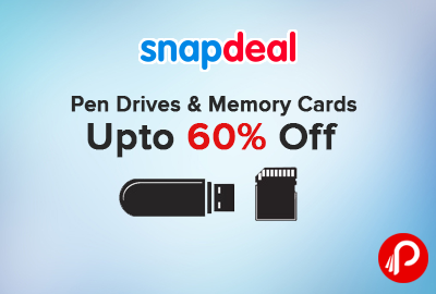 Pen Drives & Memory Cards Upto 60% off - Snapdeal
