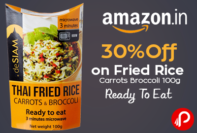 30% off on Fried Rice Carrots Broccoli 100g | Ready To Eat - Amazon