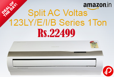 Split AC Voltas 123LY/E/I/B Series 1Ton 34% off Just Rs.22499 - Amazon
