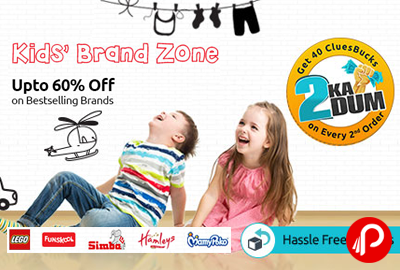 Kids Brands Zone Upto 60% off on Bestselling Brands - Shopclues
