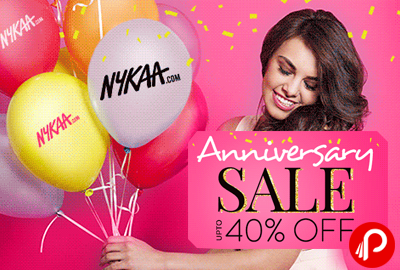 Anniversary Sale Upto 40% off - Nykaa