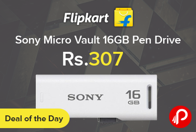 Sony Micro Vault 16GB Pen Drive Just at Rs.307 - Flipkart