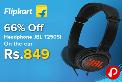 Headphone JBL T250SI On-the-ear 66% off just at Rs.849 - Flipkart