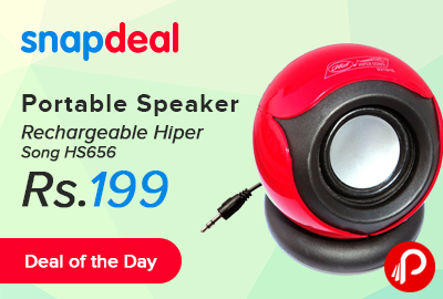 Portable Speaker Rechargeable Hiper Song HS656 at Rs.199 - Snapdeal