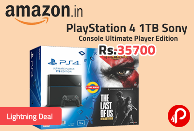PlayStation 4 1TB Sony Console Ultimate Player Edition at Rs.35700 - Amazon