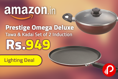 Prestige Omega Deluxe Tawa & Kadai Set of 2 Induction Just at Rs.949 - Amazon