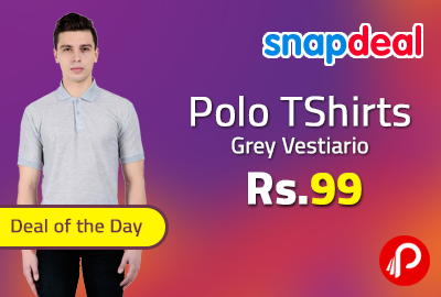 Polo TShirts Grey Vestiario Just at Rs.99 - Snapdeal