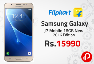 Samsung Galaxy J7 Mobile 16GB New 2016 Edition Just Rs.15990 - Flipkart