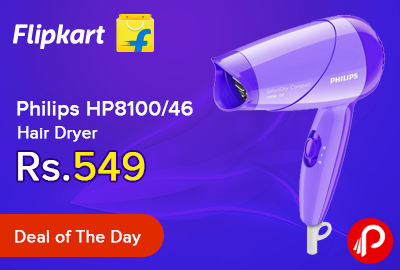 Hair Dryer Philips HP8100/46 38% off Just Rs.549 - Flipkart