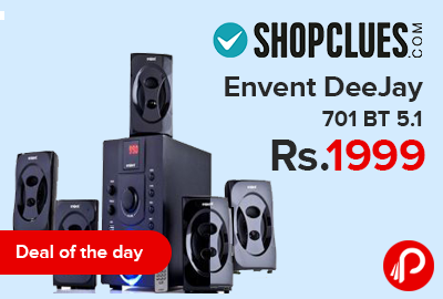 Home Audio Speaker Envent DeeJay 701 BT 5.1 Bluetooth just in Rs.1999 - Shopclues