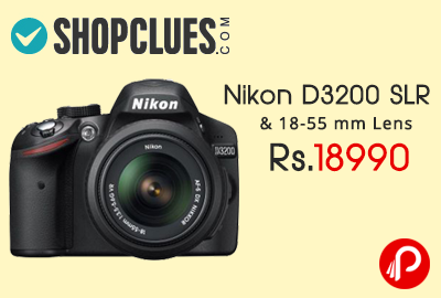 Nikon D3200 SLR & 18-55 mm Lens Just at Rs.18990 - Shopclues