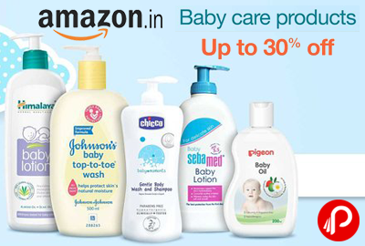 Baby Care Products Upto 30% off - Amazon