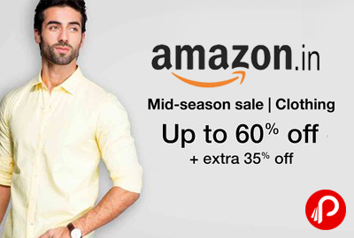 Clothing Mid Season Sale Upto 60% off + Extra 35% off - Amazon