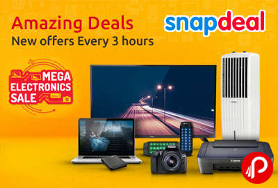 Mega Electronic Sale | Amazing Deals New offers Every 3 hours - Snapdeal