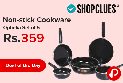 Non-stick Cookware Ophelia Set of 5 only in Rs.359 - Shopclues