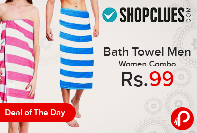 Bath Towel Men Women Combo just at Rs.99 - Shopclues