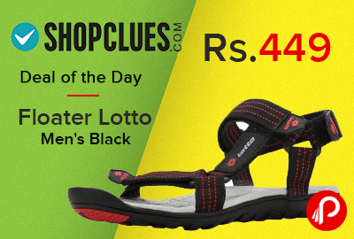 Floater Lotto Men's Black Just at Rs.449 - Shopclues