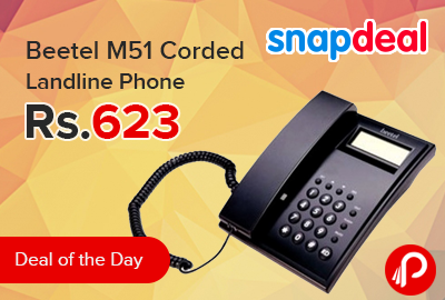 Beetel M51 Corded Landline Phone just at Rs.623 - Snapdeal