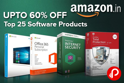 Softwares Top 25 Products Upto 60% off - Amazon