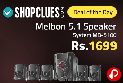 Melbon 5.1 Speaker System MB-5100 Just at Rs.1699 - Shopclues