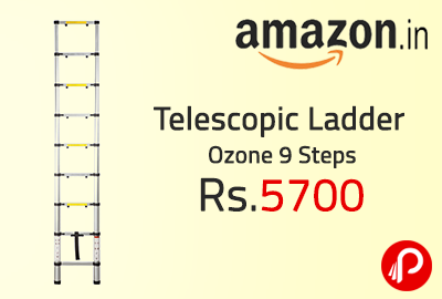 Telescopic Ladder Ozone 9 Steps Just Rs.5700 - Amazon