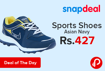 Sports Shoes Asian Navy Just at Rs.427 - Snapdeal