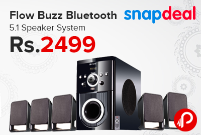 Flow Buzz Bluetooth 5.1 Speaker System Just at Rs.2499 - Snapdeal