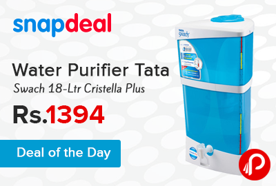 Water Purifier Tata Swach 18-Ltr Cristella Plus Just Rs.1394 - Snapdeal