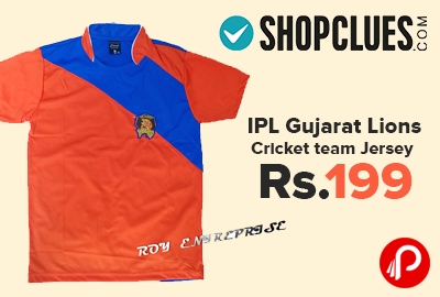 Gujarat Lions Cricket Team Jersey Just Rs.199 - Shopclues