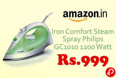 Iron Comfort Steam Spray Philips GC1010 1200 Watt Just Rs.999 - Amazon
