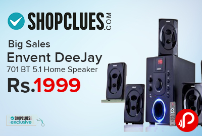 Envent DeeJay 701 BT 5.1 Home Speaker Just Rs.1999 - Shopclues