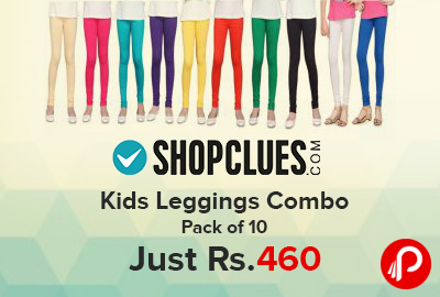 Kids Leggings Combo Pack of 10 Just Rs.460 - Shopclues