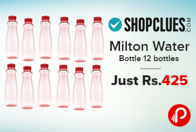 Milton Water Bottle 12 bottles Just Rs.425 - Shopclues