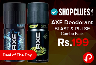 AXE Deodorant BLAST & PULSE Combo Pack at Rs.199 - Shopclues