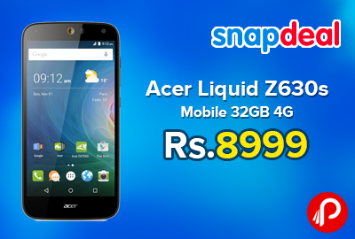 Acer Liquid Z630s Mobile 32GB 4G Just Rs.8999 - Snapdeal