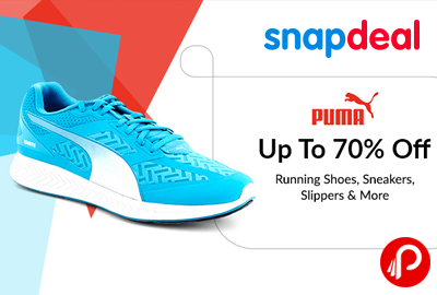Puma Running Sneakers Slippers Upto 70% off - Snapdeal