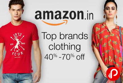 Top Brands Clothing 40% - 70% off - Amazon