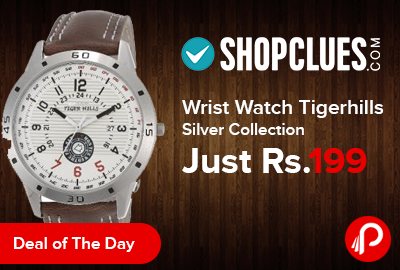 Wrist Watch Tigerhills Silver Collection Just Rs.199 - Shopclues