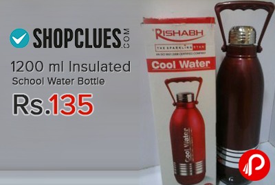 1200 ml Insulated School Water Bottle just Rs.135