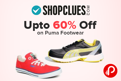 Upto 60% off on Puma Footwear - Shopclues