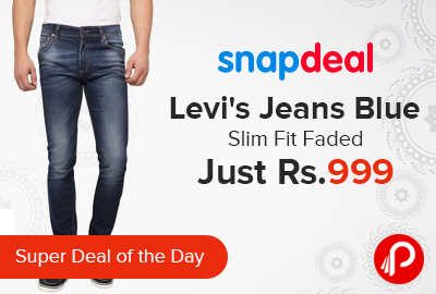 Levi's Jeans Blue Slim Fit Faded Just Rs.999 - Snapdeal