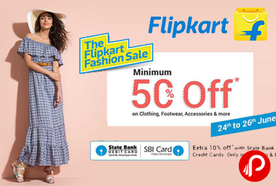 Clothing, Footwear, Accessories Min 50% off | The Flipkart Fashion Sale - Flipkart