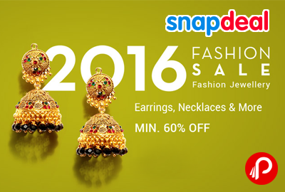 Earrings, Necklaces Minimum 60% off | 2016 Fashion Sale - Snapdeal