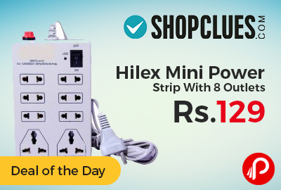 Hilex Mini Power Strip With 8 Outlets