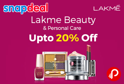 Lakme Beauty & Personal Care Upto 20% off - Snapdeal