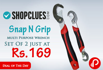 Snap N Grip Multi Purpose Wrench Set Of 2 just at Rs.169 - Shopclues
