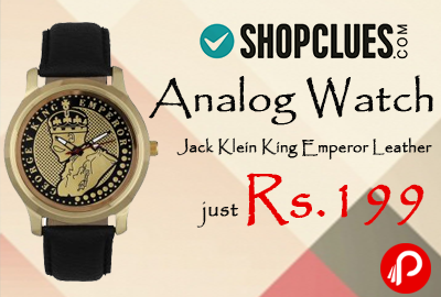 Analog Watch Jack Klein King Emperor Leather just Rs.199 - Shopclues