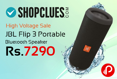 JBL Flip 3 Portable Bluetooth Speaker Only in Rs.7290 | High Voltage Sale - Shopclues