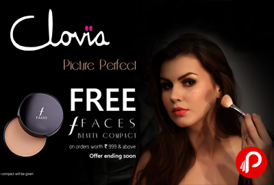 Free Faces Beauty Compact on orders worth Rs.999 - Clovia