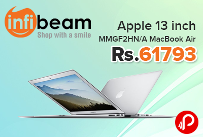 Apple 13 inch MMGF2HN/A MacBook Air Just Rs.61793 - InfiBeam